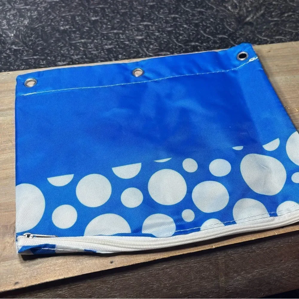 New Blue 3-ring Binder Pencil Pouch